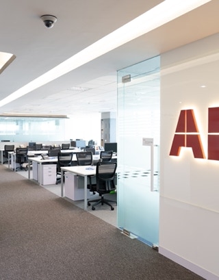 office fitting out custom furniture workstation rockworth and office seating at ABB Head Office 